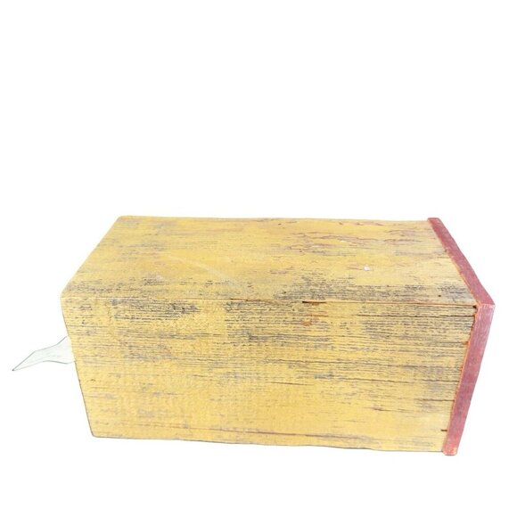 Eric Erf Primitive Barn Wood Vase Vessel Vintage Decor Hand Made Reclaimed VTG - Picture 3 of 15